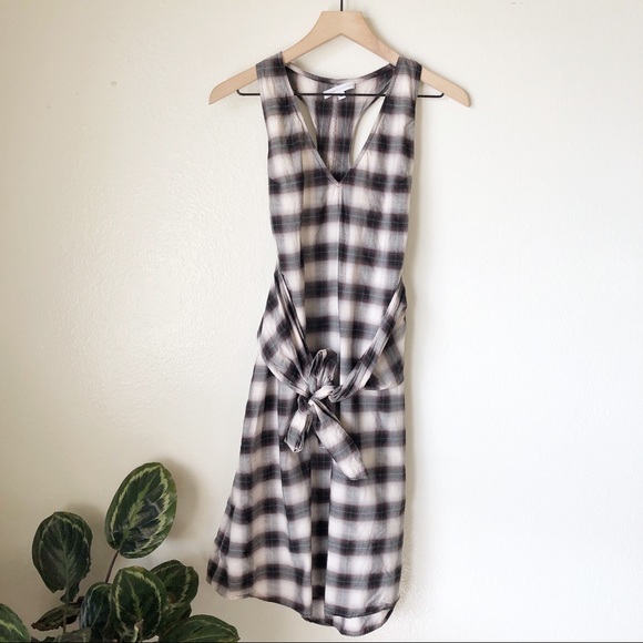Anthropologie Dresses & Skirts - Anthropologie | Checkered Wrap Tie Dress